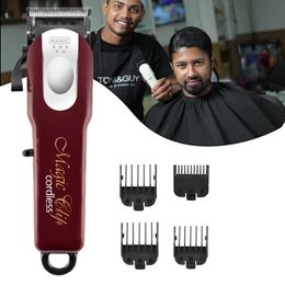 Oplaadbare draadloze tondeuse voor mannen verzorgen professionele elektrische tondeuse baard haar snijmachine rand overzicht 240111