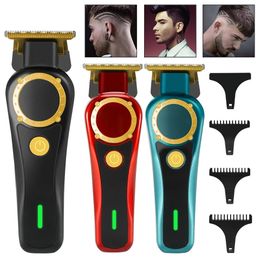 Trimage à cheveux sans fil rechargeable pour hommes toilettage professionnel électrique Clipper barbe Haircuting Machine Barber Shaver 240408