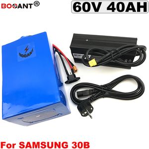 Rechargeable E-bike Lithium Battery 60V 40Ah Electric Bike Battery pack 60V 1500W 3000W for Original Samsung 30B 18650 cell