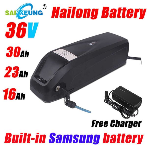 Batterie au lithium Rechargeable pour vélo et Scooter électrique Hailong Samsung 18650 batterie 36V 16Ah 23Ah 30Ah batterie au lithium pour vélo