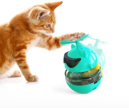 Jouets électriques rechargeables pour chat jouets roly-poly jouets de fuite de nourriture pour chat jouets de plateau tournant chat Teaser jouets jouets d'entraînement