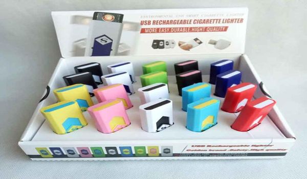 Ligneur de cigare sans flamme à cigarette électronique rechargeable USB avec boîte d'affichage offrant également des briquets à gaz de torche à arc ACC8218457