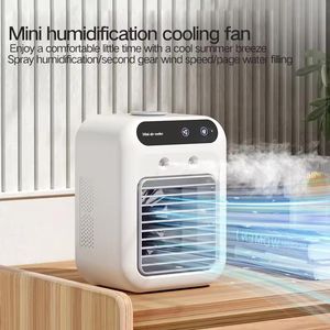 Évaporative à évaporation personnelle plus refroidisseur plus refroidisseur d'humidificateur Arôme Diffuseur Bureau de bureau Ventilateur de climatiseur portable