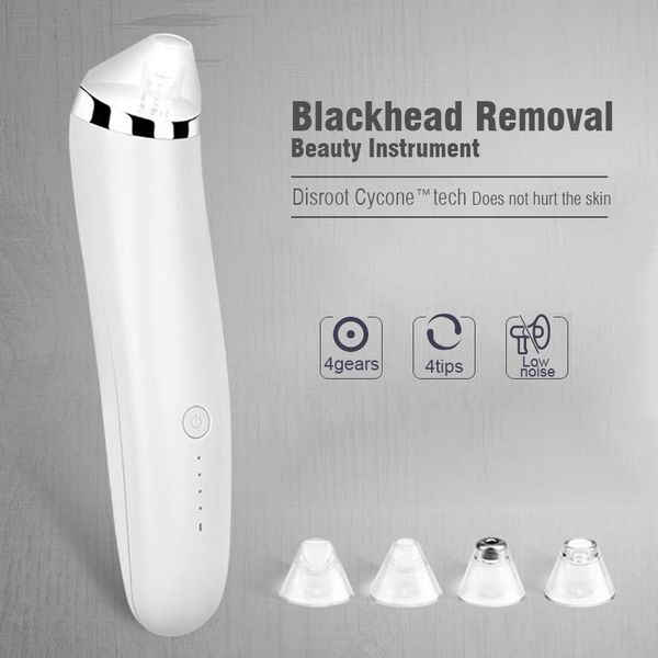 Rechargeable Facial Skin Cleans Machine Electric Pore Cleaner Beauté du visage Black Suck Export Skin Care Blackhead Beauty Instrument YL0085