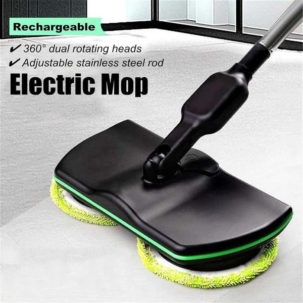 Rechargeable Rechargeable Essuieur d'essuie-glace sans fil STEAP VALLE VALLE SPINNING VALLE ELECTRICE COMMENTER PLART MOP RONDEUR DE PLANCH