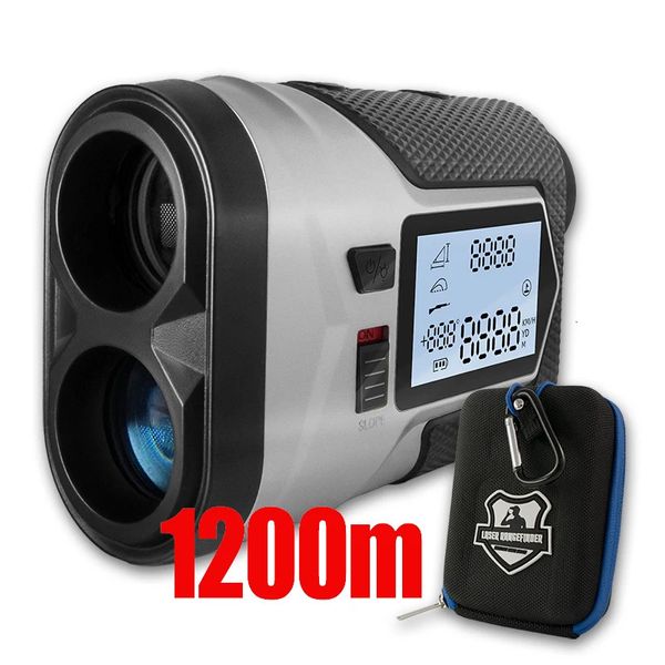 Télémètre Laser de Golf Rechargeable 1200m avec pente ajustée FlagLock Distancemètre de Vibration télescope de chasse 240116