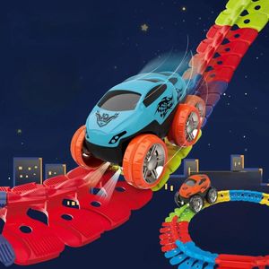 Conjuntos de vías para niños recargables Niños Anti Gravity Magnetic Vehicle Vehículo Vehículo Flexible Ferrocarril Kit Kit Regalo 240313