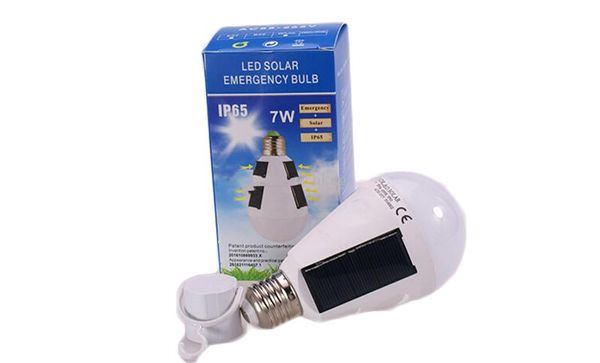 Bombilla Led recargable E27, lámpara Solar 7W 12W 85V-265V, luz de emergencia para exteriores, Camping, senderismo, pesca