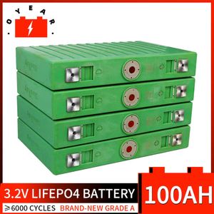 Oplaadbare LifePo4 -batterij 100Ah Lithium Iron Phosphate Cell Pack Diy 12V 24V 48V voor golfkar EV RV Pack Boat Solar Battery