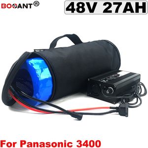 Oplaadbare lithium ion batterij 13S 48V 27AH elektrische fiets batterij voor BAFANG BBS 1000W 2000W motor met een tas + 5A-oplader