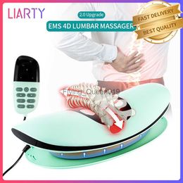 Oplaadbare lumbale massager taille pijnverlichting ontspanning verwarming vibratie massage ontspannen rug spier verlicht lichaam vermoeidheid hkd230812