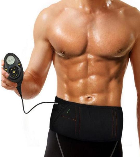 Estimulador muscular recargable Cinturón de masaje delgado 150 Niveles de intensidad AB Abdominal Tóner Muscle Slimmming Flex Belt3155130