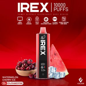 Rechargeable plus récent vente chaude meilleur goût Irex 10K 12K bouffées vs Hazebar WGA stylo vape jetable écran LED intelligent barre de bouffée
