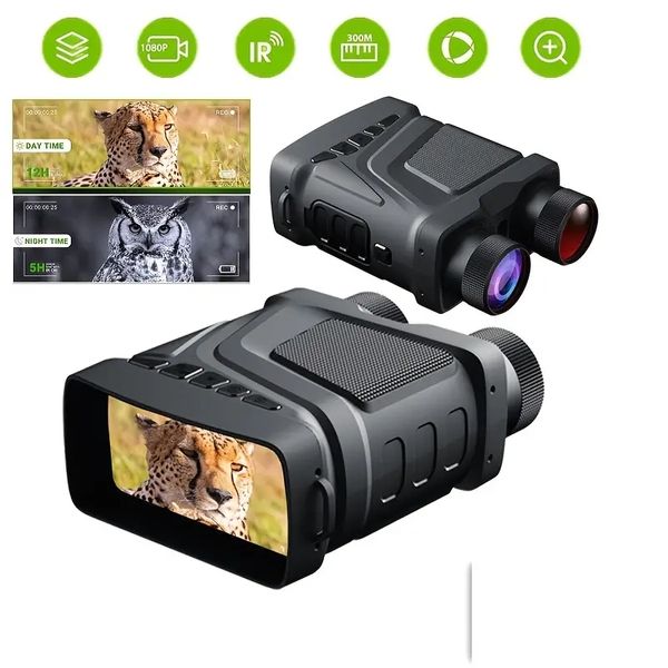 Jumelles de Vision nocturne rechargeables 850nm infrarouge HD 5X Zoom numérique télescope lunettes de nuit pour la chasse Camping Surveillance