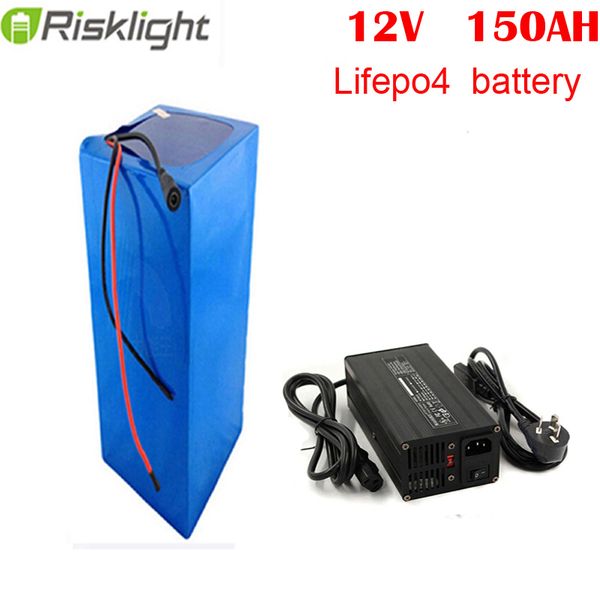 Batería de iones de litio recargable lifepo4 12V 150ah para RV/Sistema solar/yate/carros de golf, almacenamiento y coche