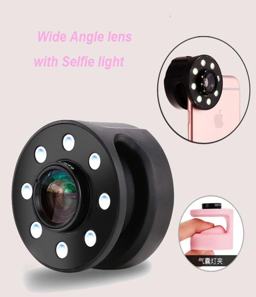 Lumière à anneau rechargeable avec lentille macro-angle d'air Airbag Light Selfie pour téléphone intelligent Apple iPhone Samsung HTC ONPLUS MI3319203