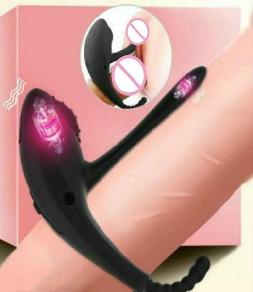 Vibratrice éjaculation retardée en silicone Rechargeable Pinis Male Rague Amplacement du clitoris