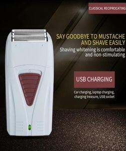 Beweerbare elektrische scheerhaas haarklipper scheermachine snijdende baard voor mannenstijl USB Shaver3127742