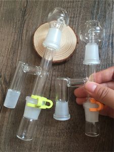 Reclaim Ash Ash Catcher 14.4mm ou 18.8mm Male Female Joint Verre Adaptateur Avec Clip Keck Pour Glass Bong Oil Rig