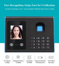 Erkenningssysteem Biometrische vingerafdruk Face Time Attendance Machine Device 230712