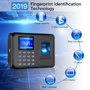 Erkenningssysteem Vingerafdruk Aanwezigheidsmachine Intelligente biometrische prikklokrecorder Apparaat Medewerker 230712