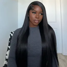 Recool Straight Hair HD Lace Frontal Wig Perruques de cheveux humains haute densité pré-plumées 150%