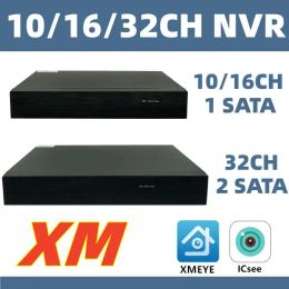 Registrador 10/16/32CH*4K H.265 NVR Network Digital Video Registrador DVR Cable SATA Face Human Face Detect XMEYE ICSEE VMS ONVIF P2P Cloud