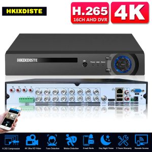 Registradora 16 canal CCTV AHD DVR Recorder 4K Reconocimiento de la cara 8MP 6 en 1 DVR híbrido NVR 16CH H.265 Recordadora de video vigilancia digital