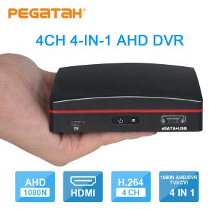 Enregistreur 4CH 1080N MINI CCTV DVR avec vidéo 4CH en 1080H en temps réel CCTV hybride AHD / CVI / TVI / Analog 4 en 1 DVR avec port HDMI USB