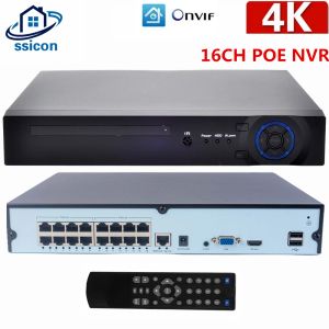 Enregistreur 4k 16ch 8ch Poe NVR H.265 Recordance vidéo réseau de sécurité de surveillance pour la caméra IP 8MP Poe