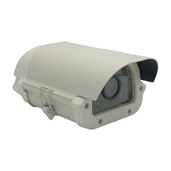 Enregistreur 6 pouces CCTV Camera Boîte de caméra Boîtier extérieur Boîtier étanche en alliage en aluminium avec anneau de cercle d'objectif