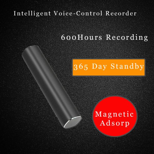 Enregistreur 600hrs mini enregistreur vocal audio activé 8 Go32 Go professionnel magnétique numérique Sound Dictaphone Denoise Record MP3 lecteur