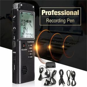 Recorder 8GB/16 GB Voice Recorder USB Professional Noise 96 Hours Dictafoon Digitale audio Voice Recording Hidden Device Sound Mp3 -speler