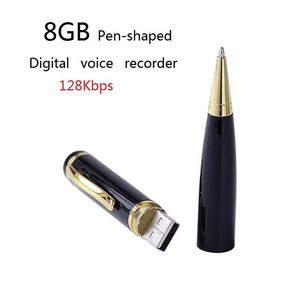 Enregistreur 8 Go USB Pen Digital Voice Recorder Portable Mini Disk Disk Drict Dictaphone One Bouton Enregistrer audio Enregistreur vocal