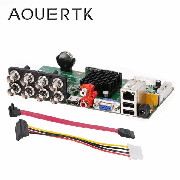 Enregistreur Aouertk 5 en 1 CVI TVI CVBS 8CH AHD Motorard 1080P / 5MP 1 SATA CCTV DVR Board MOTION DÉTECTION DE DÉTECTION DE MOTION