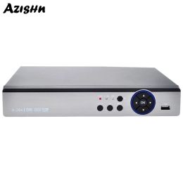 Enregistreur Azishn 8CH HD AHD / TVI / CVI / CVBS / IP AHD DVR H.264 5IN1 HYBRID 8CH / 4MP CCTV Recordier vidéo numérique pour le système de caméra de surveillance