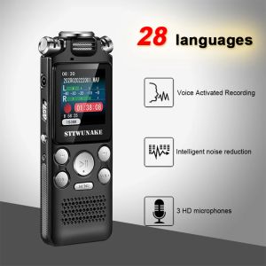 Recorder Digitale audio Voice Recorder Pen Mini Lossless kleurendisplay Geactiveerd geluid Dictafoon MP3-speler Opnemen Ruisonderdrukking