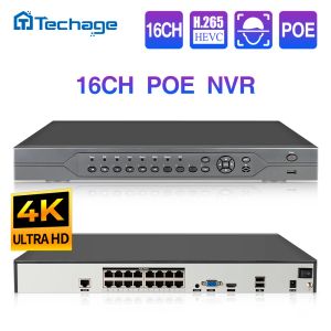 Enregistreur H.265 H.264 16CH 5MP 3MP 2MP 8CH 4K POE NVR P2P View à distance 1080p Recordance vidéo réseau pour la surveillance de la caméra IP Système CCTV