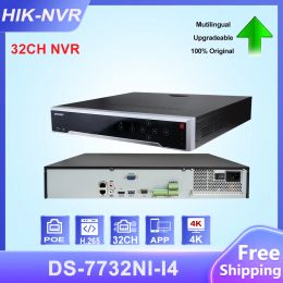 Enregistreur Hikvision 4K 12MP Réseau vidéo Recordier NVR 32 canal DS7732NII4 H.265 + TWOWAY Audio 4HDD Sécurité d'alarme ISPY P2P