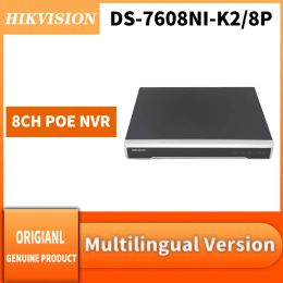 Recorder Hikvision DS7608NIK2/8P 8CH POE 8MP 4K NVR Record 2Sata voor Poe IP Camera CCTV Security Network Video Recorder