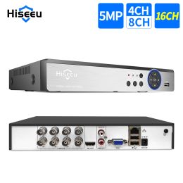 Registrador Hiseeu 4ch 8Ch 16Ch 1080p 5 W 1 DVR Wideorregestrator DLA Kamera AHD Anawa Kamera IP P2P Sistema NVR CCTV DVR H.264 VGA HDMI