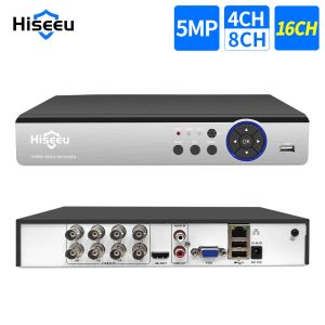 Enregistreur HiseU 4CH 960P 8CH 1080P / 16CH 5MP 5 W 1 DVR Wideorestrator DLA KAMERA AHD KAMERA IP P2P SYSTÈME CCTV DVR H.264 VGA HDMI