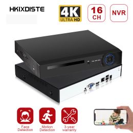 Enregistreur HKIXDIST 4K NVR H.265 HEVC 16CH NVR DLA 8MP / 5MP / 4MP / 3MP / 2MP IP KAMERA METALOWA SIECIOWY REJESTRATRAT