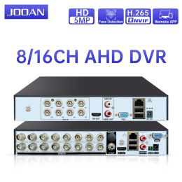 Enregistreur JOOAN 16CH 8CH 6 IN 1 H265 Hybrid DVR Video Enregistreur pour 1080p 5mN AHD CAMERIE 2MP 3MP 5MP IP CAMERIE P2P NVR CCTV Stystem