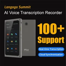 Recorder Langogo Language Voice Recorder en Translator Translate Apparaat voor reisbedrijf Realtime Pocket Record Engels
