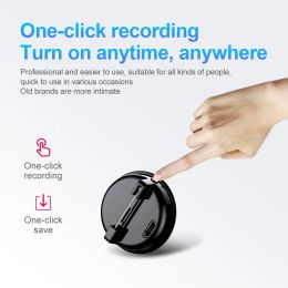 Enregistreur Mini Brooch Voice Recorder 20hrs Enregistrement professionnel Small Pen Digtal Portable Dictaphone Sound Record Disvice Audio