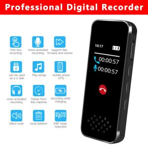 Enregistreur mini enregistreur vocal portable 8/16/32G Sound Enregistreur Activation vocale Dictaphone haut-parleur WAV MP3 lecteur avec microphone