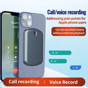 Enregistreur APPEL MOBILLE Recorder 464 Go Réduction du bruit Small Bone Mark Senting Voice activé avec aspiration magnétique pour iOS Android