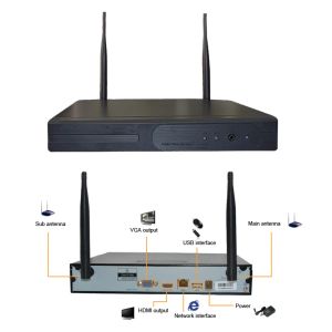 Enregistreur Nie Jest Sprzedawany Osobno!H.264 WiFi NVR 1080 P 4CH 8CH DO KORZYSTANIA Z WETRAN