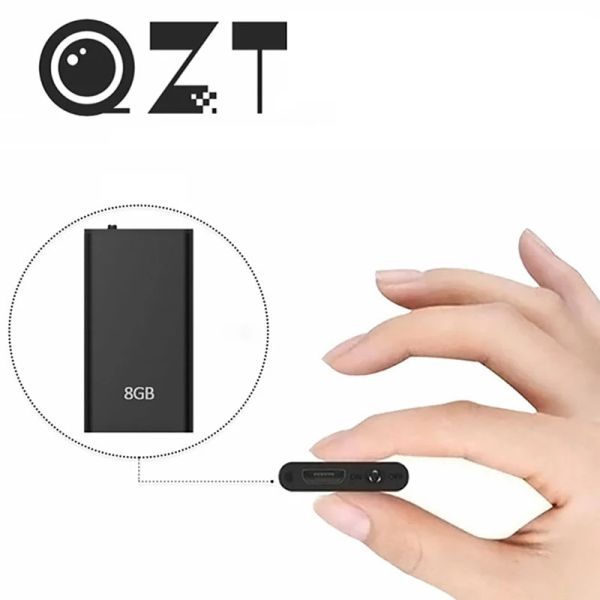Enregistreur QZT plus petit enregistreur vocal mini lecteur mp3 petit enregistreur audio numérique Micro Voice Recorder Dictaphone Recording Device